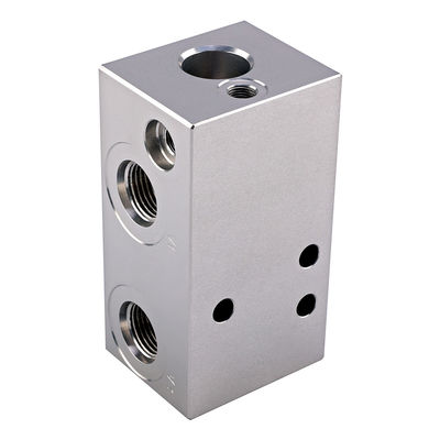 60L/min 液圧バルブブロック CNC ターニング ミリング アルミニウム加工サービス